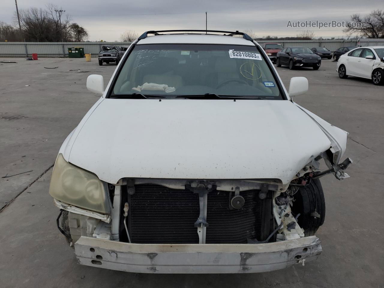 2002 Toyota Highlander Limited White vin: JTEGF21A020071200