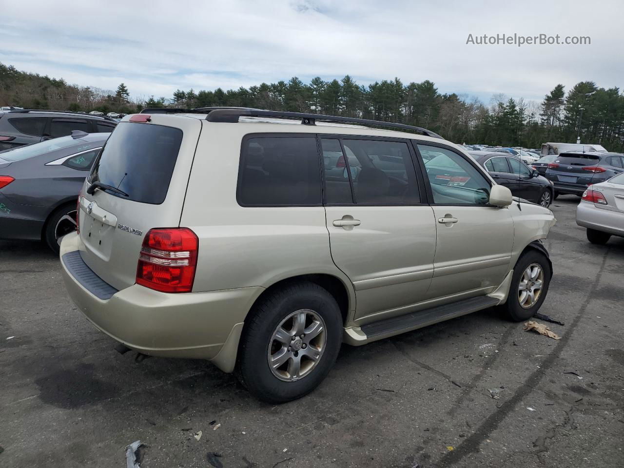 2002 Toyota Highlander Limited Gold vin: JTEGF21A120030820