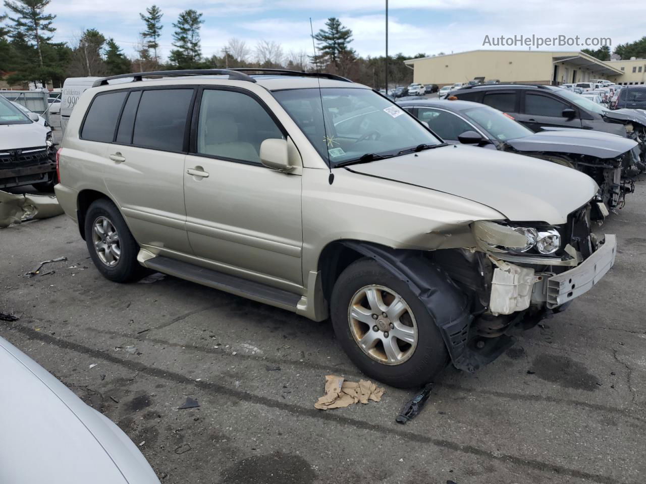 2002 Toyota Highlander Limited Gold vin: JTEGF21A120030820