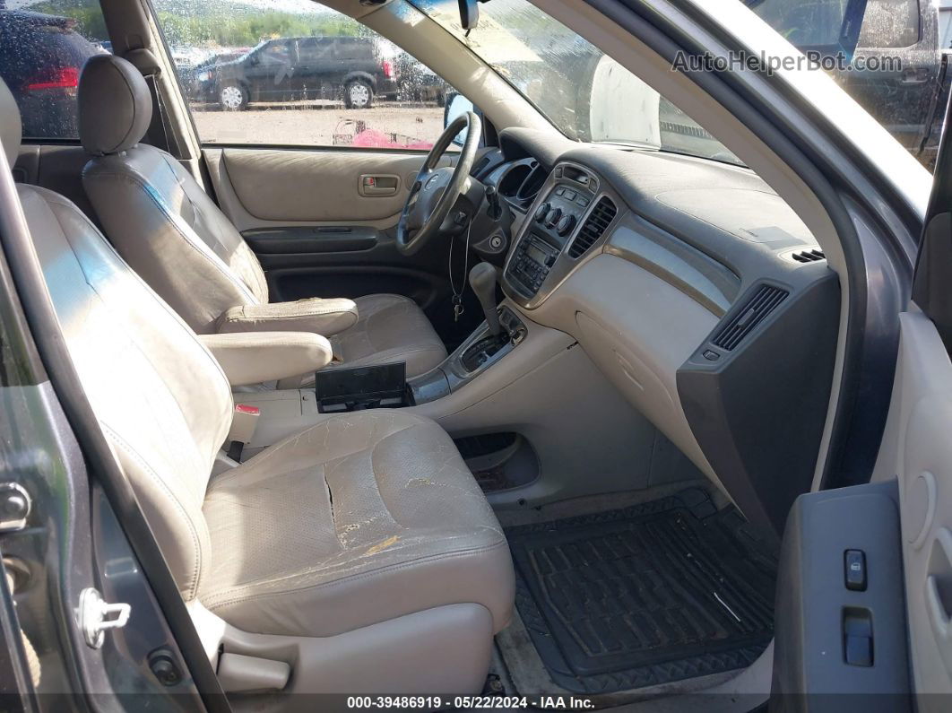 2002 Toyota Highlander V6 Серый vin: JTEGF21A420067053