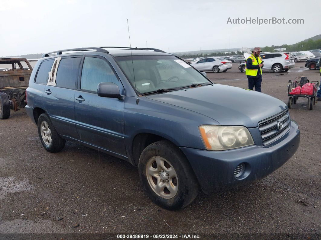 2002 Toyota Highlander V6 Серый vin: JTEGF21A420067053