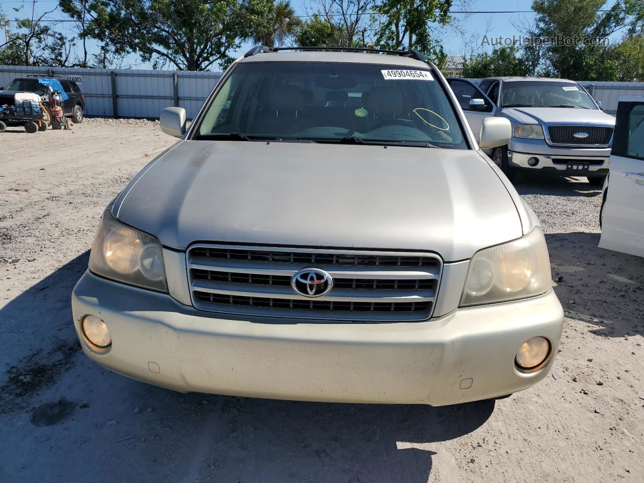 2002 Toyota Highlander Limited Tan vin: JTEGF21A820046965