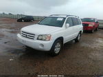 2002 Toyota Highlander V6 White vin: JTEGF21A820047257