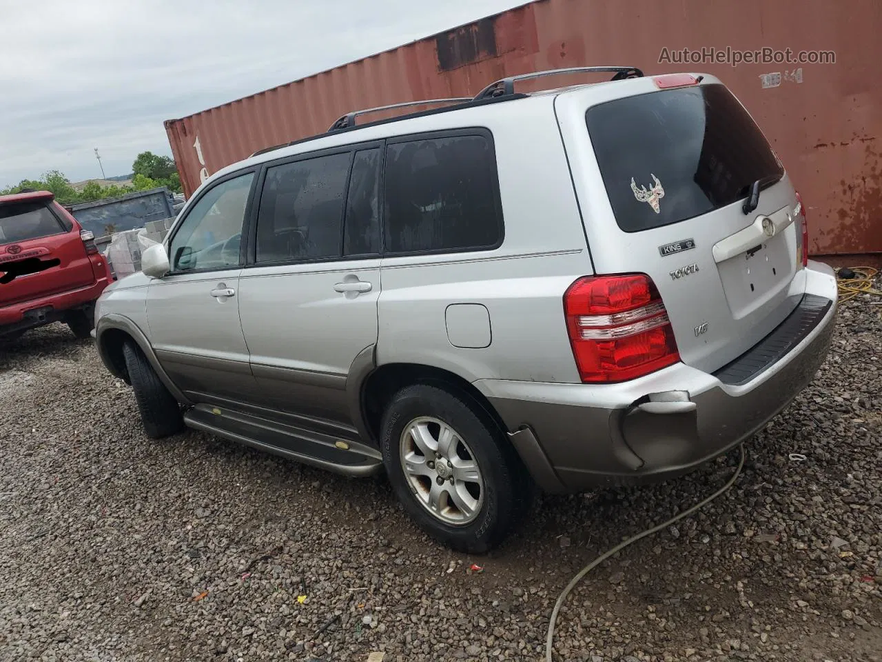 2002 Toyota Highlander Limited Silver vin: JTEGF21A820056816