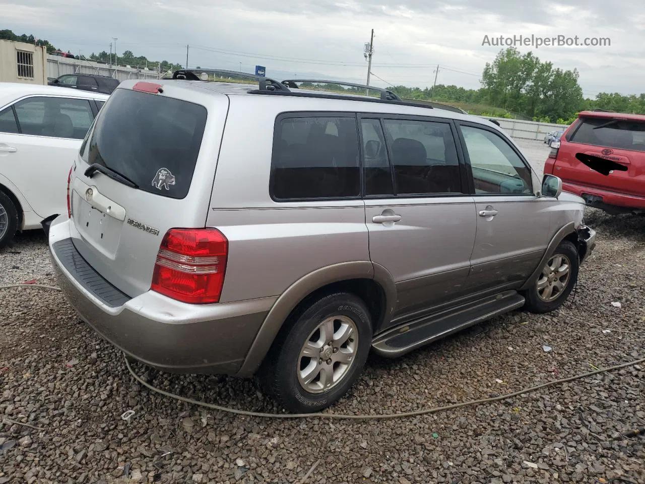 2002 Toyota Highlander Limited Silver vin: JTEGF21A820056816