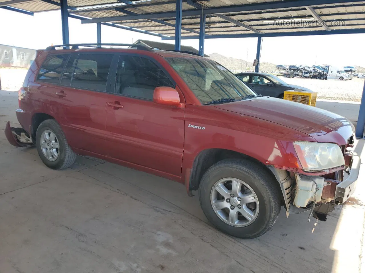 2002 Toyota Highlander Limited Красный vin: JTEGF21A820063104