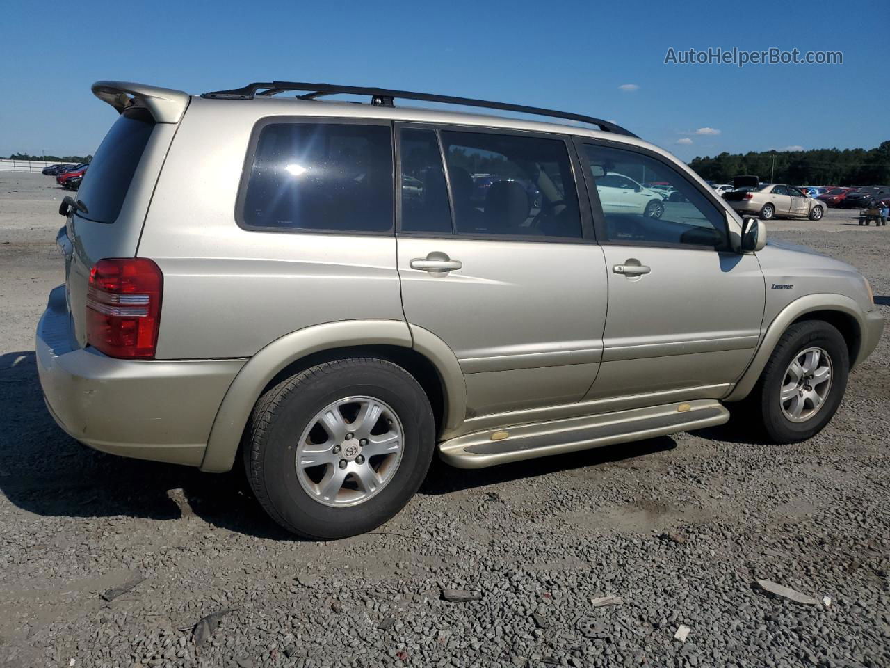 2002 Toyota Highlander Limited Золотой vin: JTEGF21AX20062262