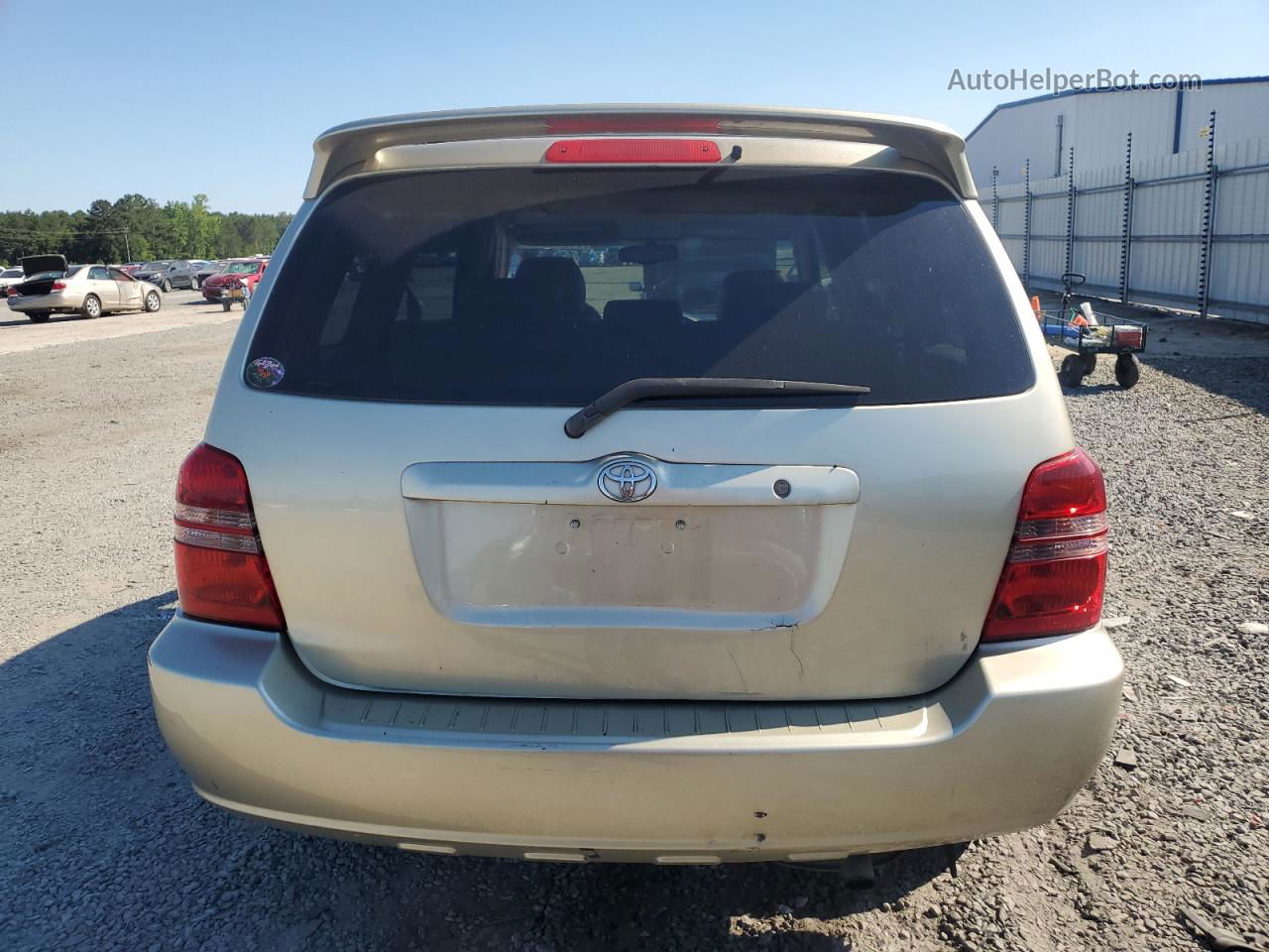 2002 Toyota Highlander Limited Gold vin: JTEGF21AX20062262