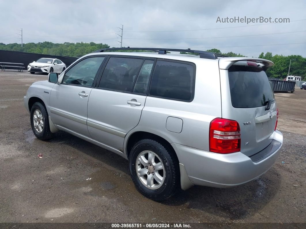 2002 Toyota Highlander Limited V6 Серебряный vin: JTEGF21AX20066084