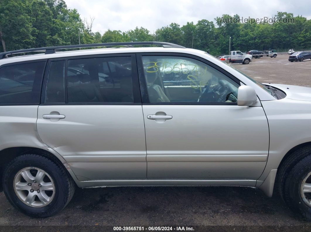 2002 Toyota Highlander Limited V6 Silver vin: JTEGF21AX20066084