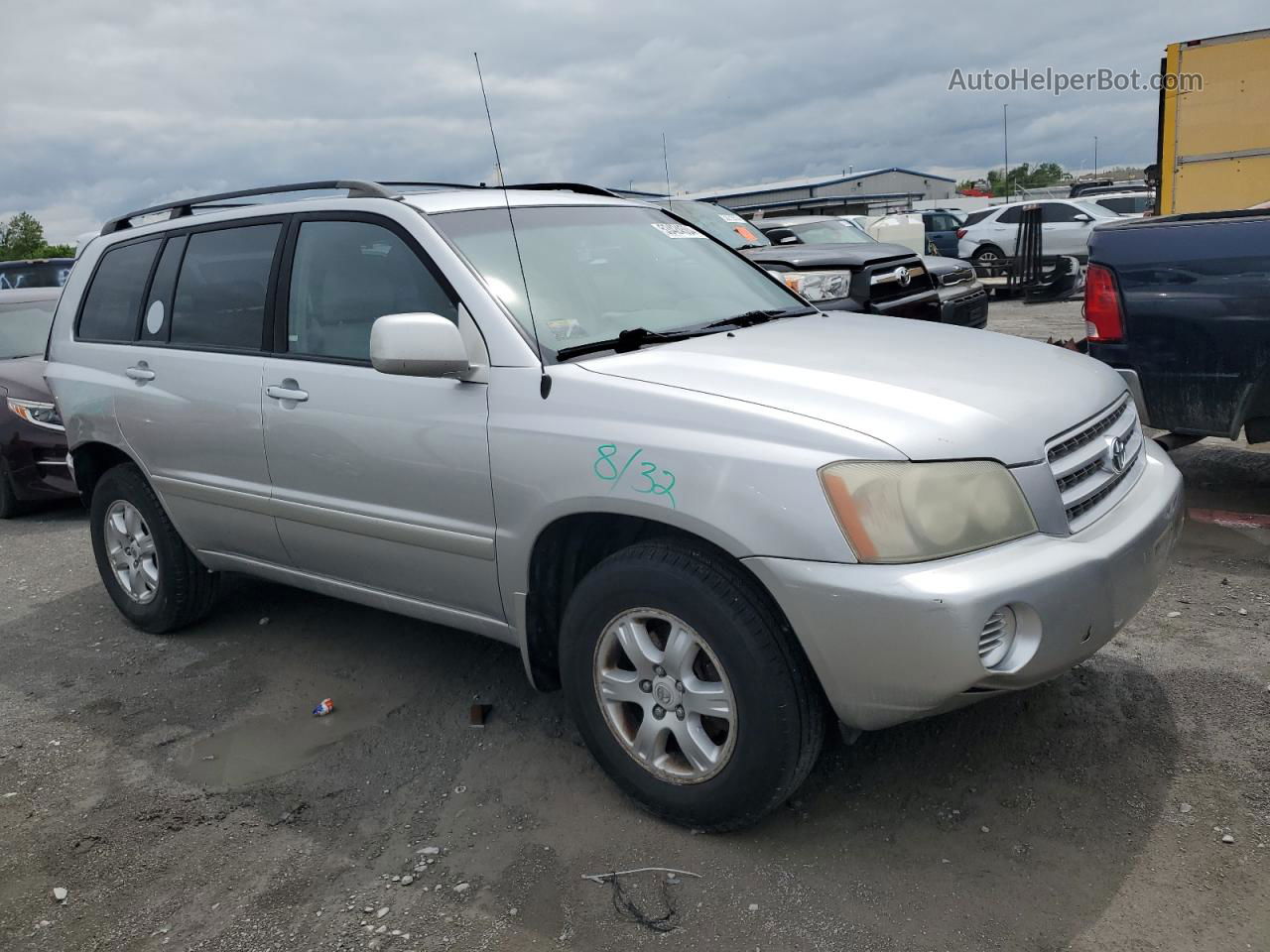 2002 Toyota Highlander  Silver vin: JTEHD21A720016429