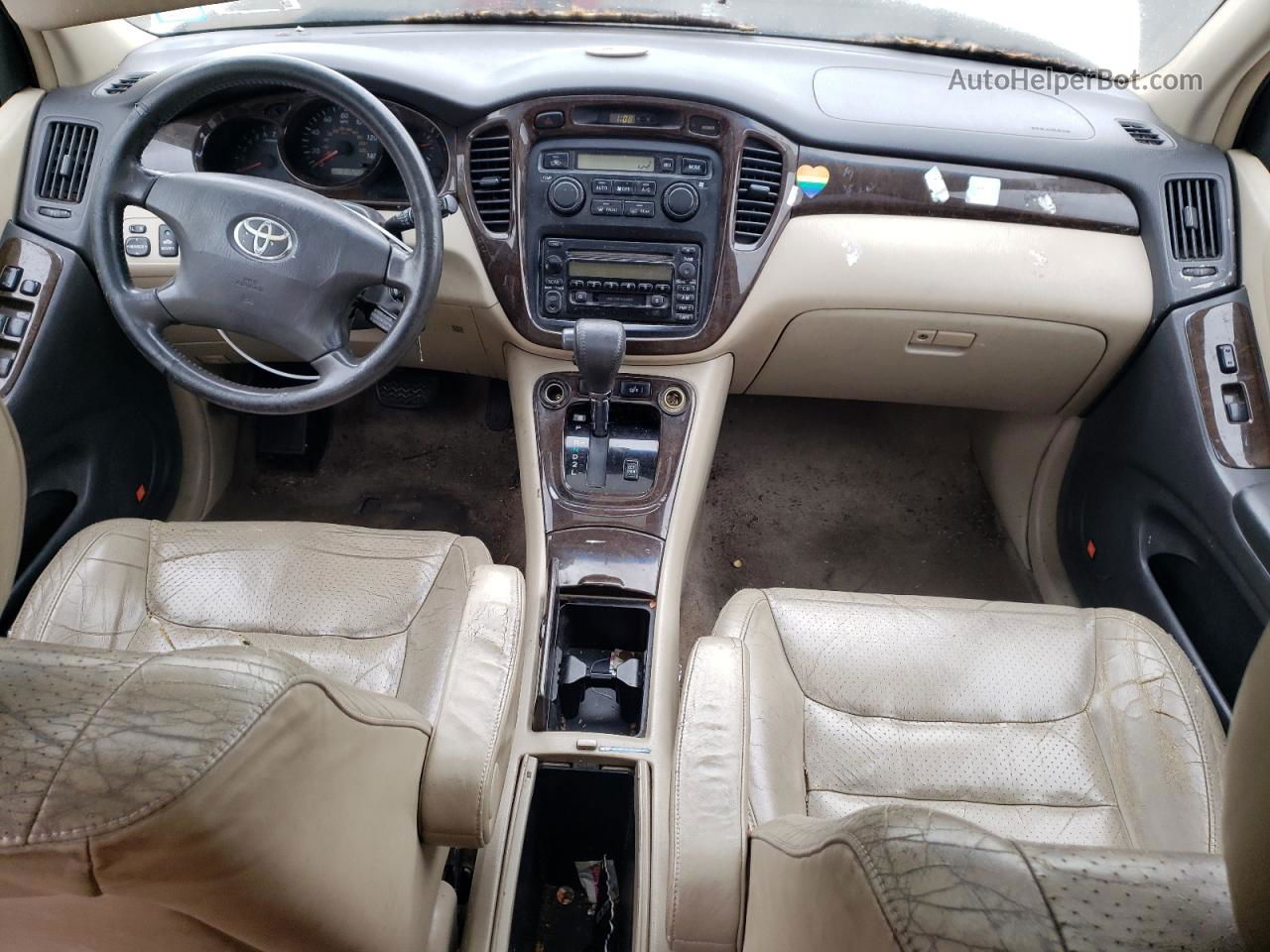 2002 Toyota Highlander Limited Кремовый vin: JTEHF21A520084237