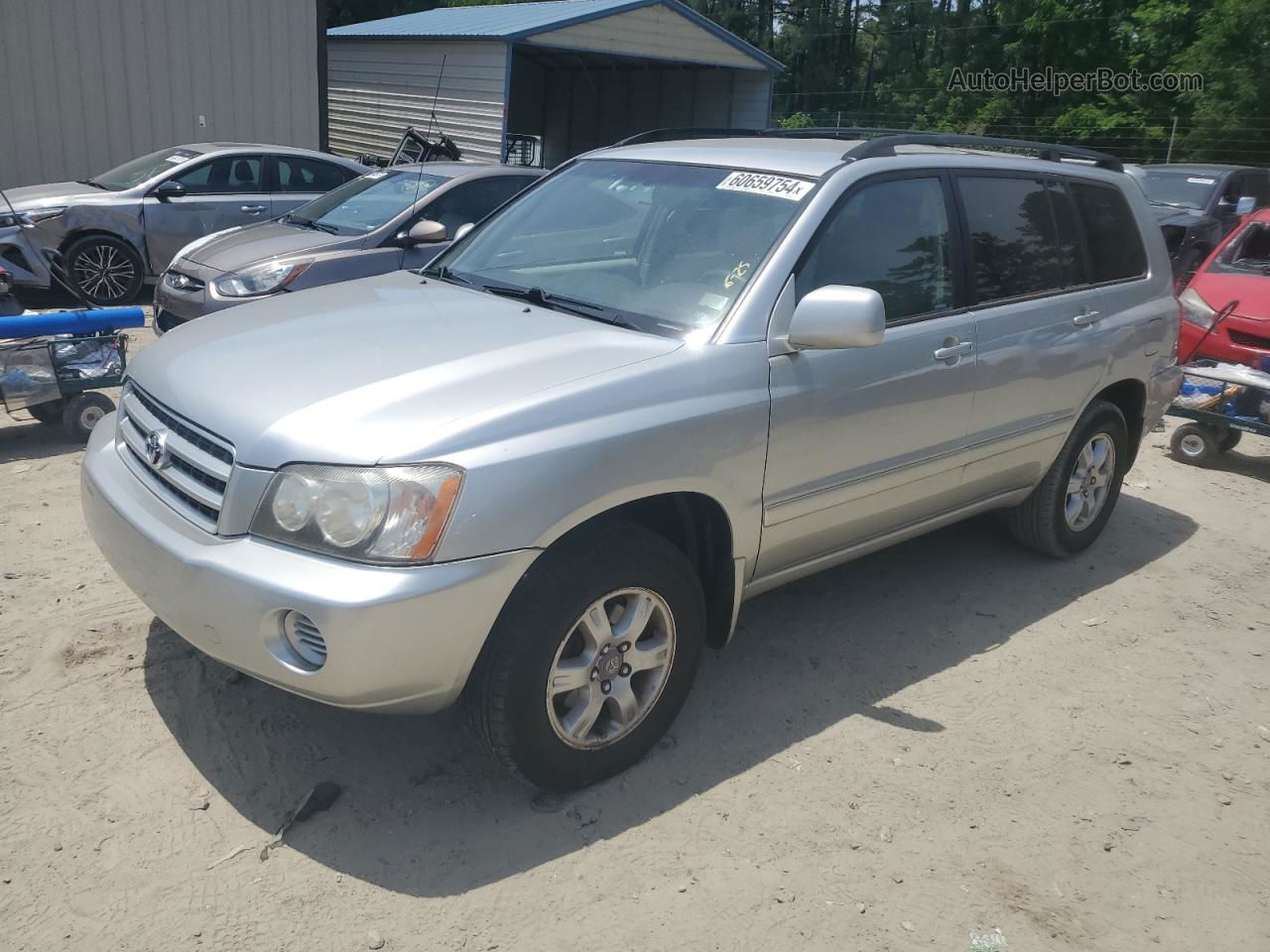 2002 Toyota Highlander Limited Silver vin: JTEHF21A620049142