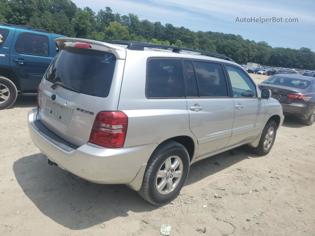 2002 Toyota Highlander Limited Silver vin: JTEHF21A620049142