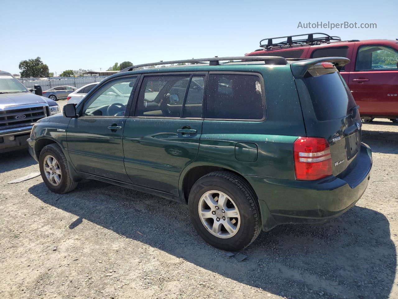 2002 Toyota Highlander Limited Зеленый vin: JTEHF21A620078673