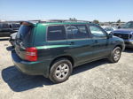 2002 Toyota Highlander Limited Зеленый vin: JTEHF21A620078673