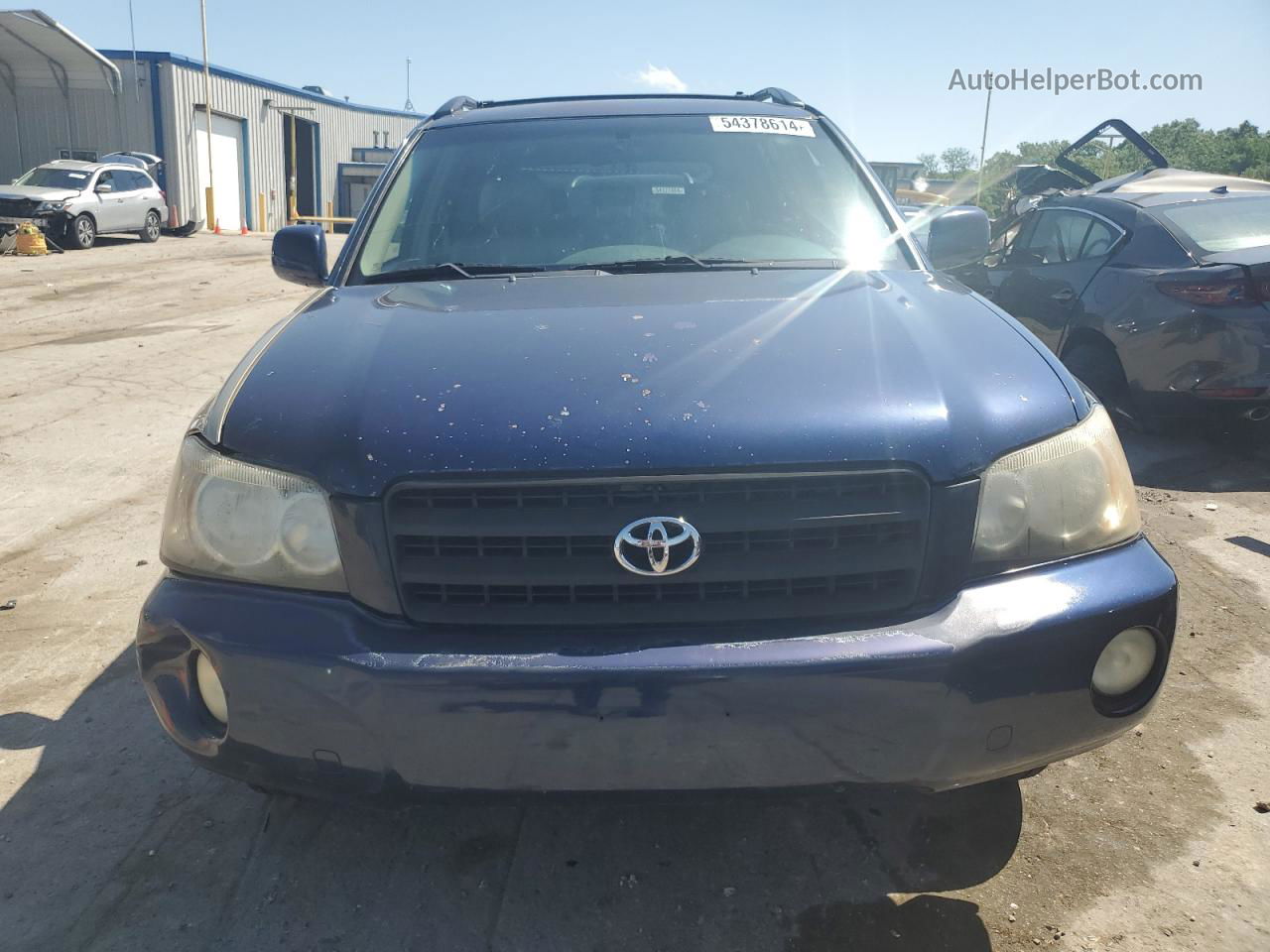 2002 Toyota Highlander Limited Blue vin: JTEHF21A720061297