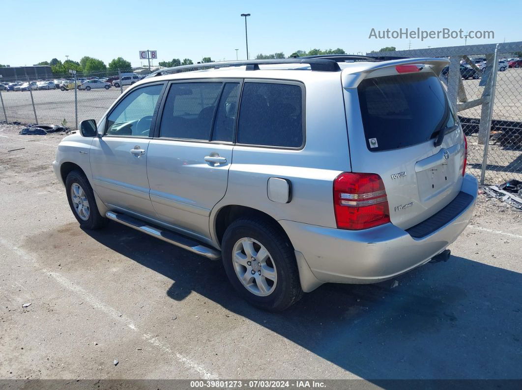 2002 Toyota Highlander Limited V6 Серебряный vin: JTEHF21A820068341