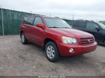 2002 Toyota Highlander Limited V6 Red vin: JTEHF21A920058711