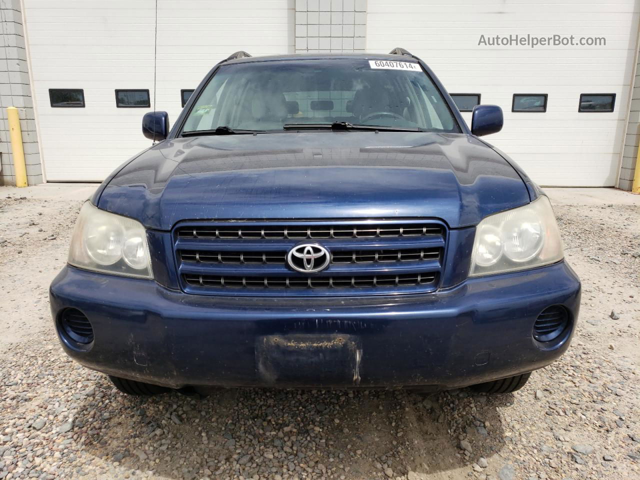 2002 Toyota Highlander Limited Blue vin: JTEHF21A920075928