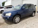 2002 Toyota Highlander Limited Blue vin: JTEHF21A920075928