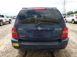 2002 Toyota Highlander Limited Blue vin: JTEHF21A920075928