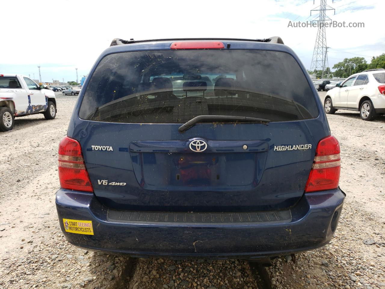 2002 Toyota Highlander Limited Синий vin: JTEHF21A920075928