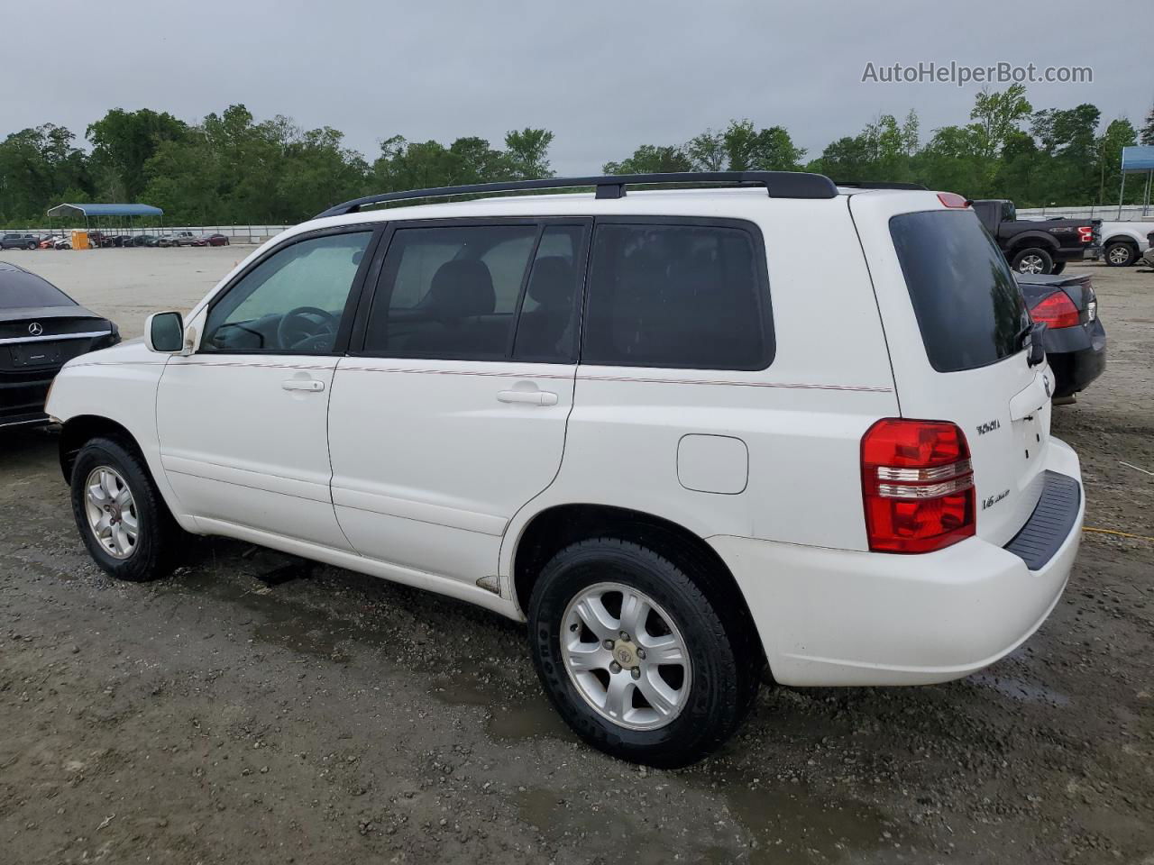 2002 Toyota Highlander Limited White vin: JTEHF21AX20048169