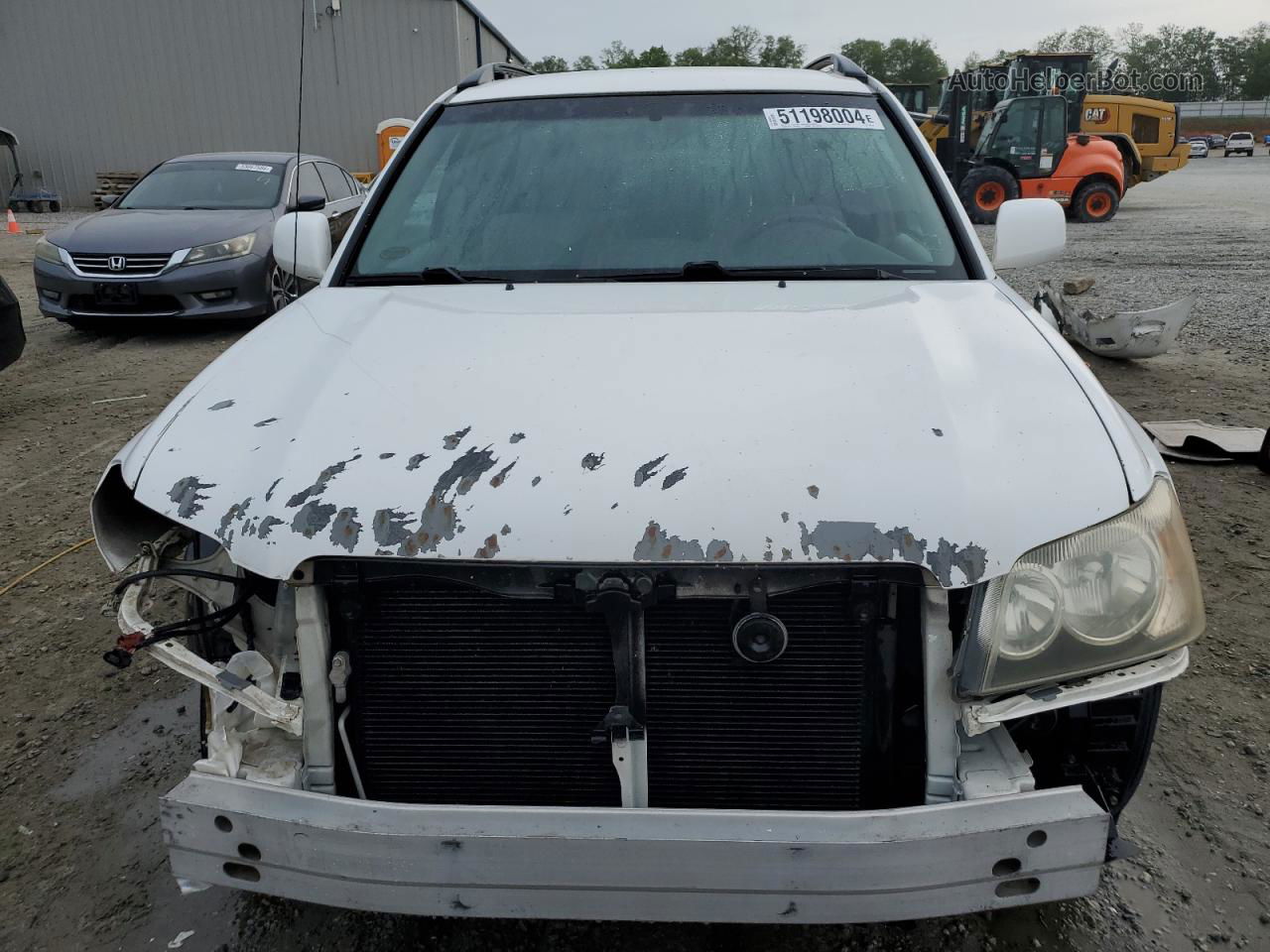 2002 Toyota Highlander Limited White vin: JTEHF21AX20048169