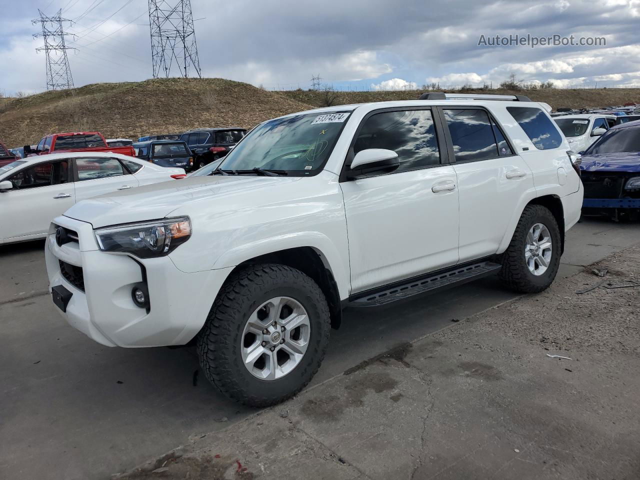 2021 Toyota 4runner Sr5/sr5 Premium White vin: JTEMU5JR5M5846998