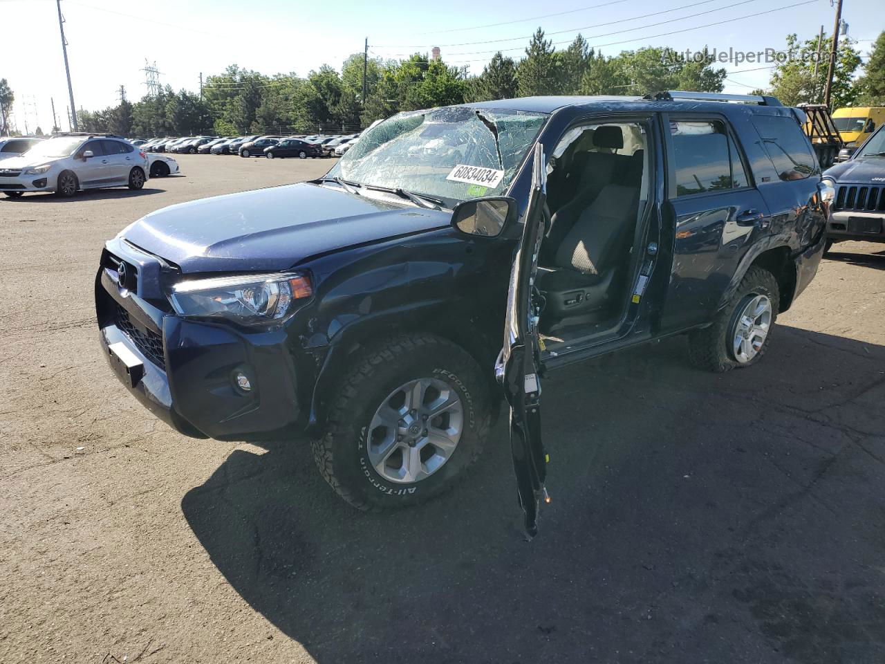 2021 Toyota 4runner Sr5/sr5 Premium Синий vin: JTEMU5JR8M5951292