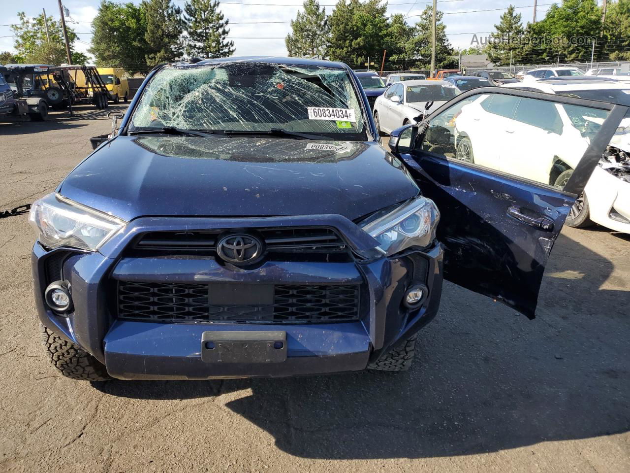 2021 Toyota 4runner Sr5/sr5 Premium Синий vin: JTEMU5JR8M5951292