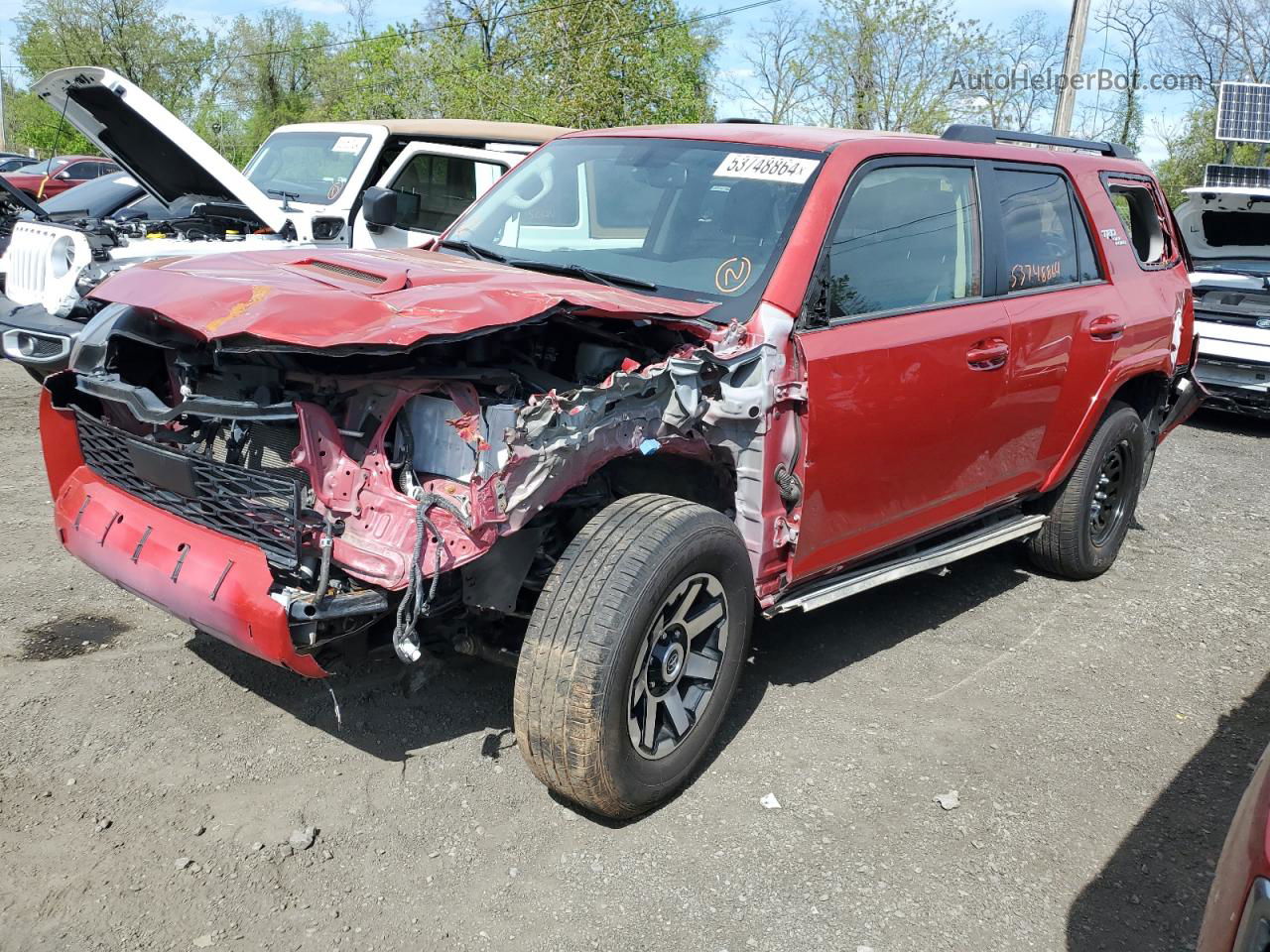 2021 Toyota 4runner Sr5 Premium Red vin: JTERU5JR8M5931307