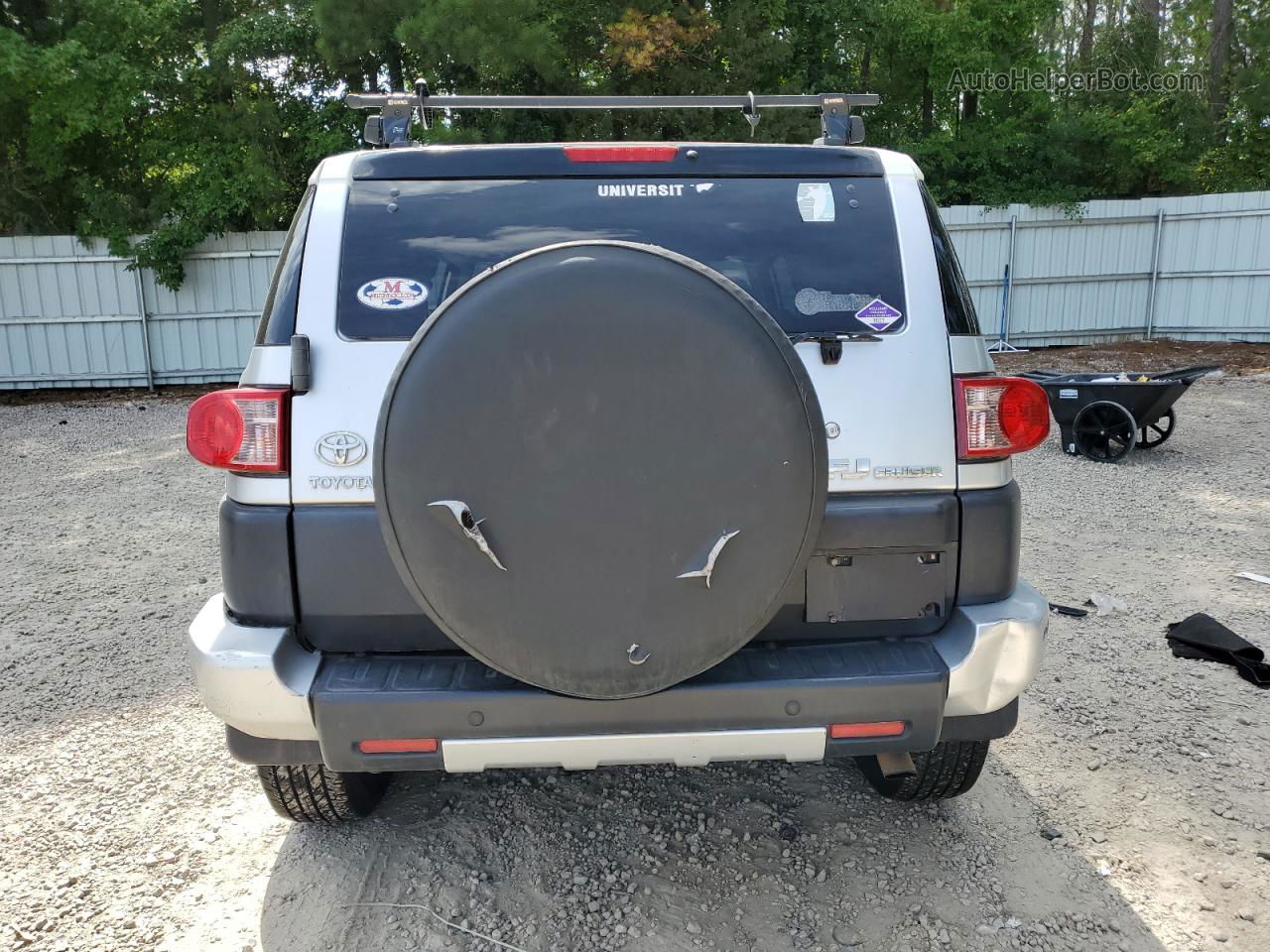 2007 Toyota Fj Cruiser  Silver vin: JTEZU11F170013625