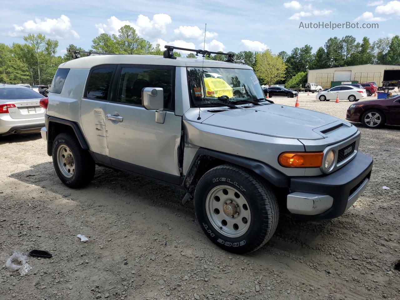 2007 Toyota Fj Cruiser  Серебряный vin: JTEZU11F170013625