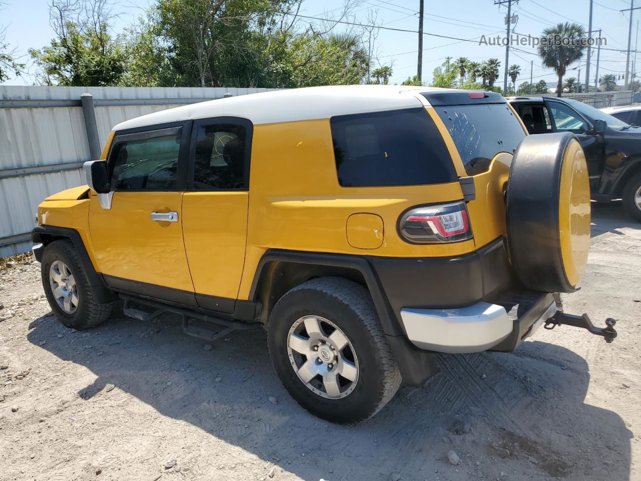 2007 Toyota Fj Cruiser Yellow vin: JTEZU11F470004420