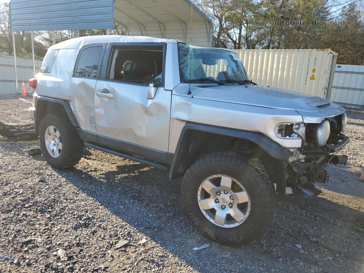 2007 Toyota Fj Cruiser  Silver vin: JTEZU11F570015510