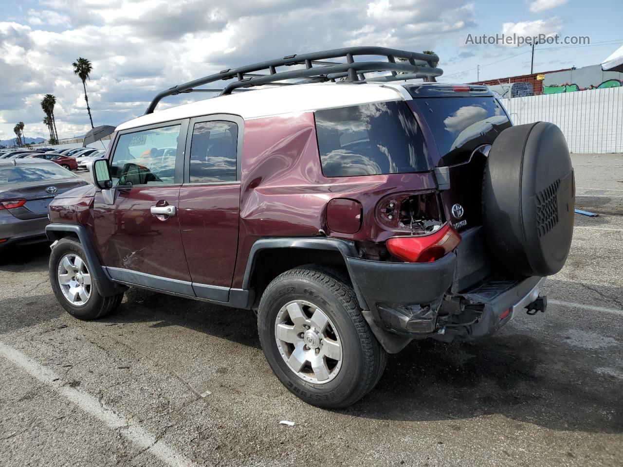 2007 Toyota Fj Cruiser  Бордовый vin: JTEZU11F870013928