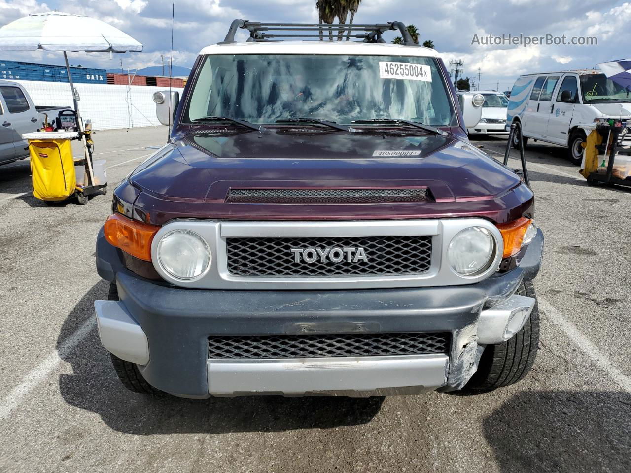 2007 Toyota Fj Cruiser  Burgundy vin: JTEZU11F870013928