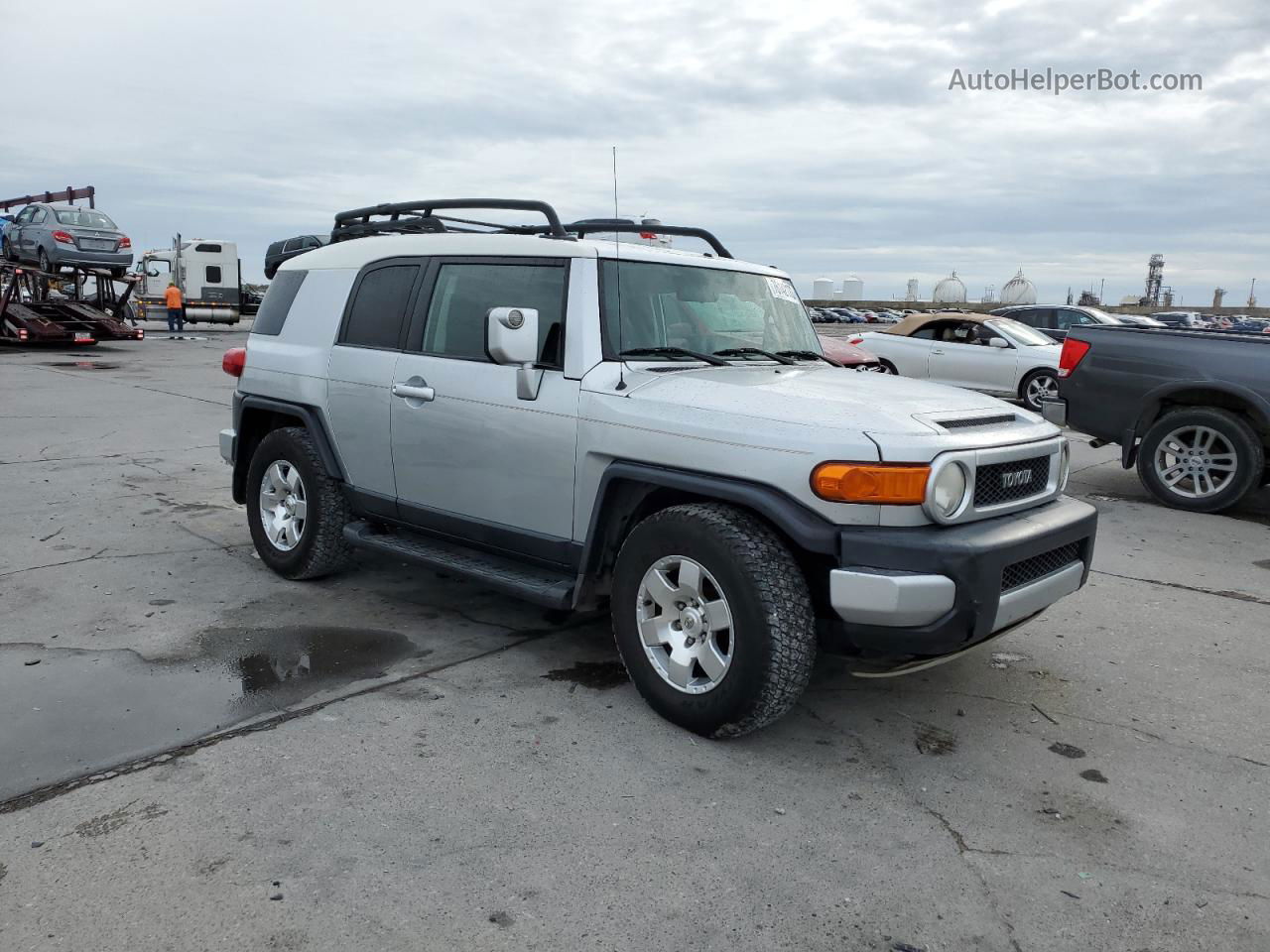 2007 Toyota Fj Cruiser  Silver vin: JTEZU11F870014450