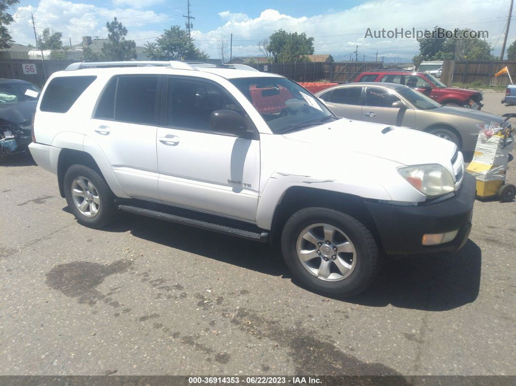 2004 Toyota 4runner Sr5 Sport V6 White vin: JTEZU14R340025888