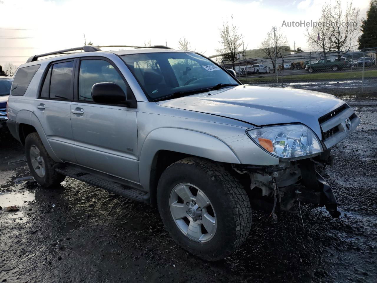 2004 Toyota 4runner Sr5 Silver vin: JTEZU14R540025746