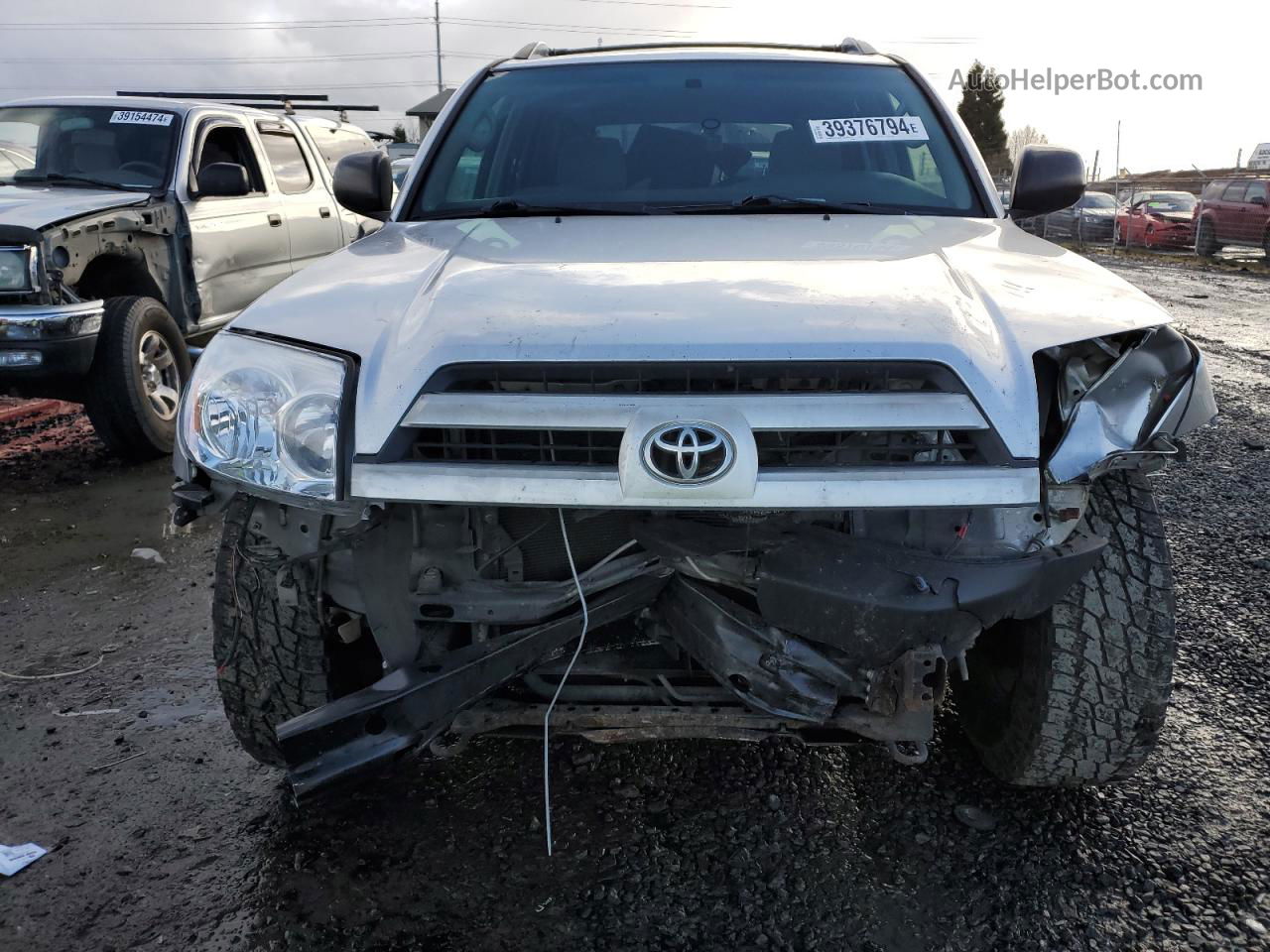 2004 Toyota 4runner Sr5 Silver vin: JTEZU14R540025746