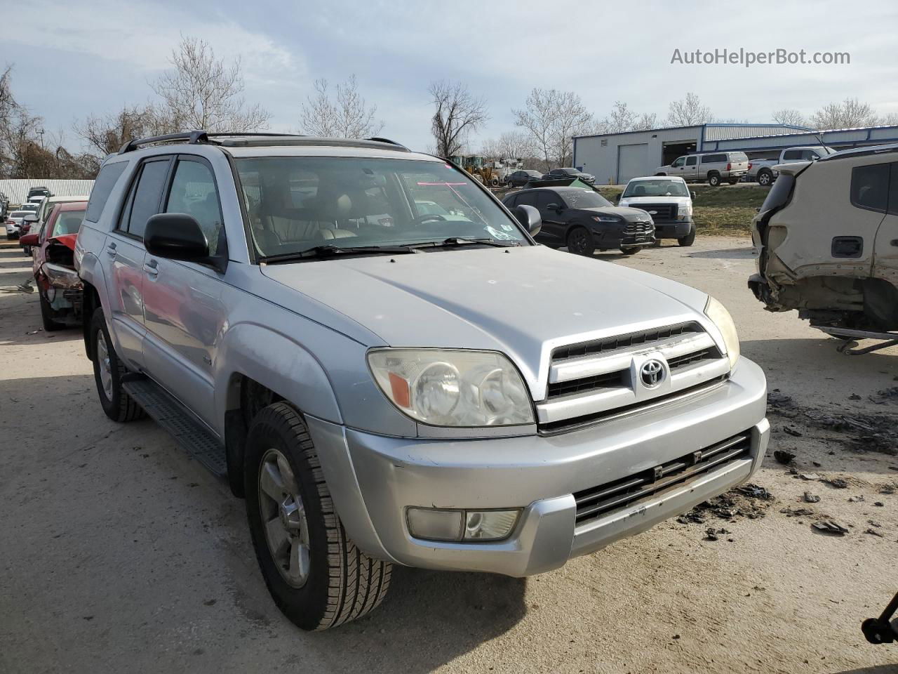 2004 Toyota 4runner Sr5 Silver vin: JTEZU14R948014069