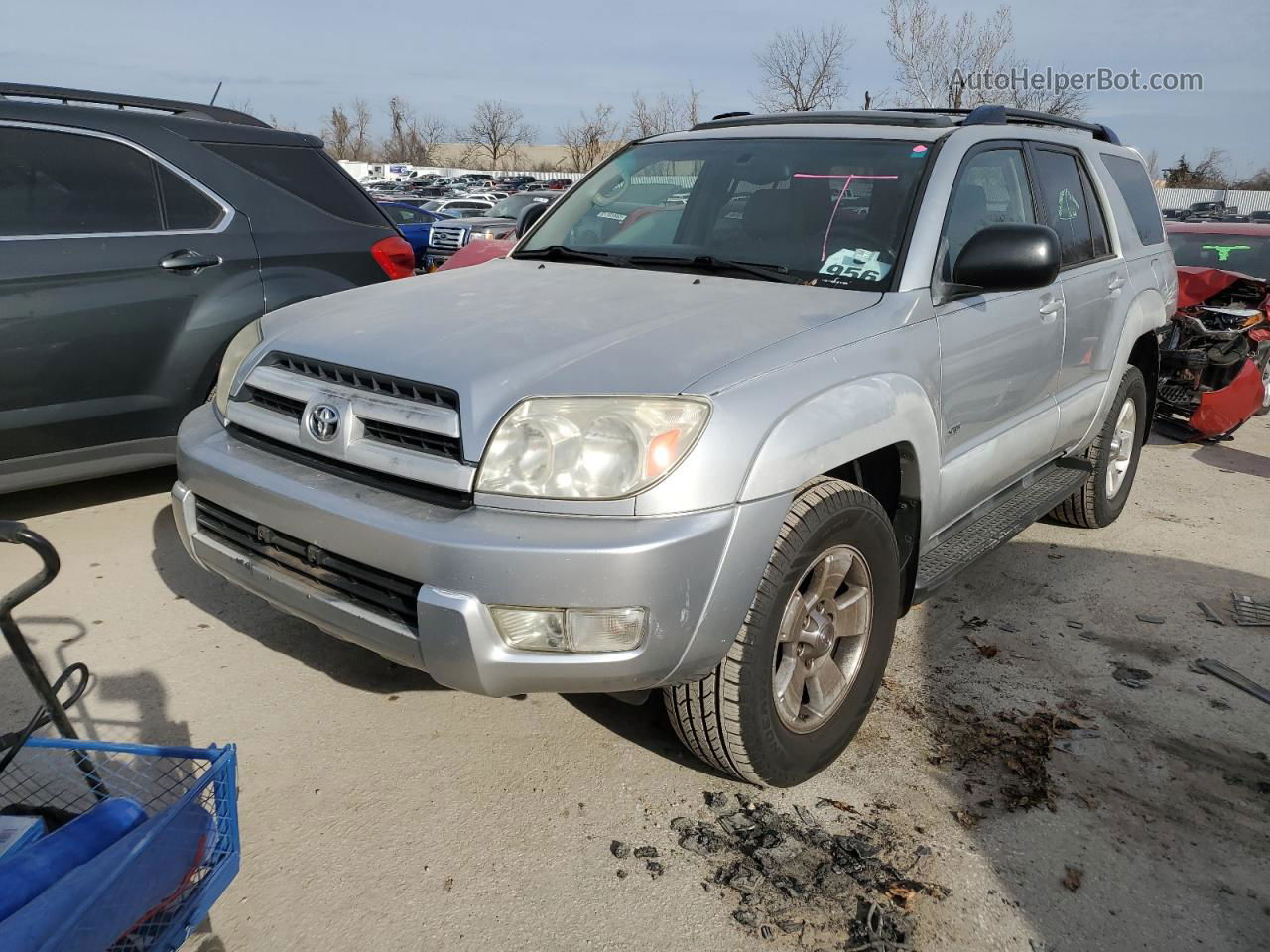 2004 Toyota 4runner Sr5 Silver vin: JTEZU14R948014069