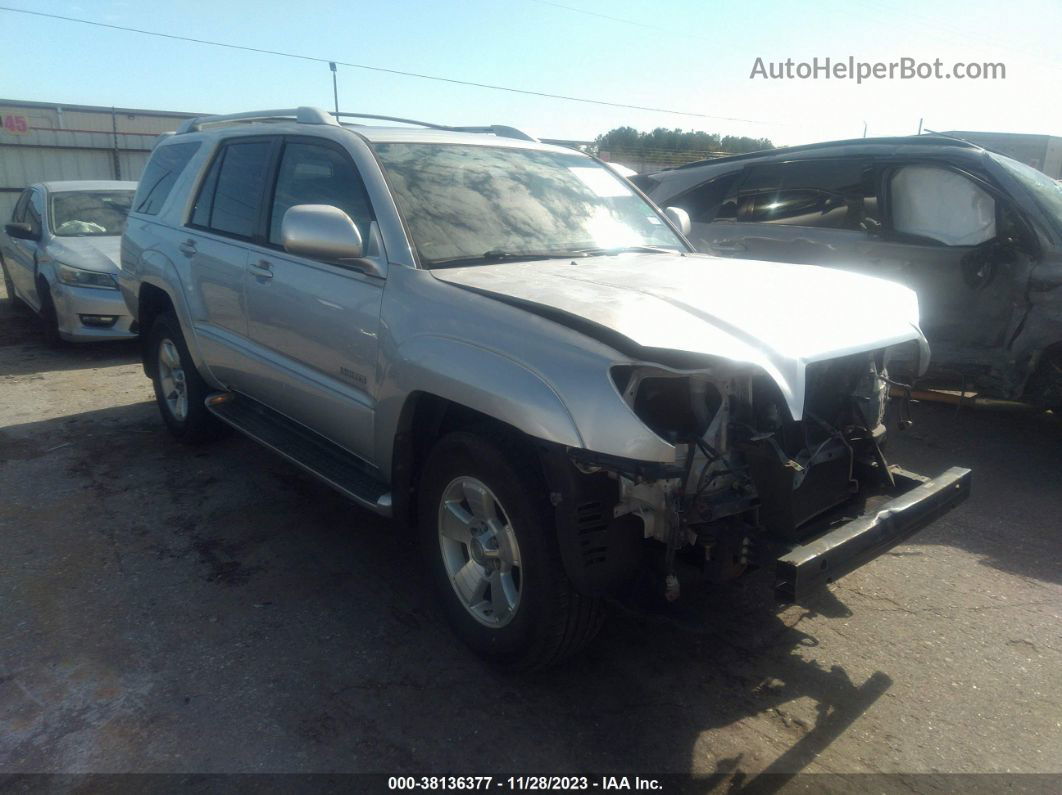 2004 Toyota 4runner Limited V6 Silver vin: JTEZU17R540041425