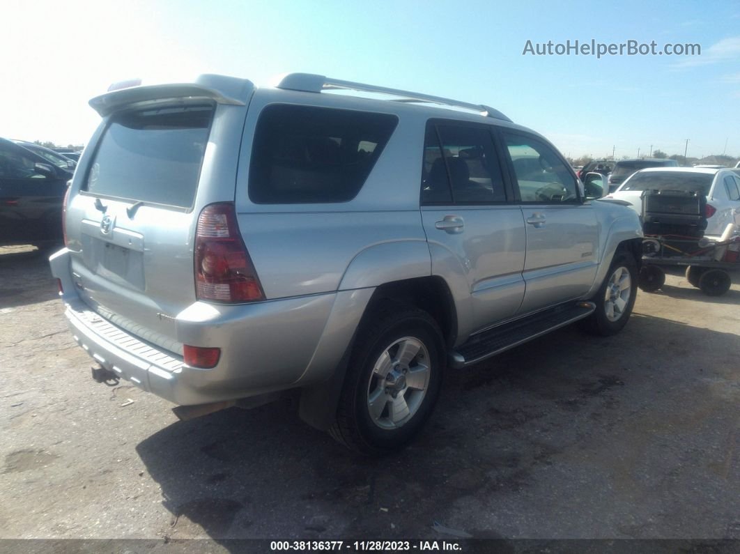 2004 Toyota 4runner Limited V6 Silver vin: JTEZU17R540041425