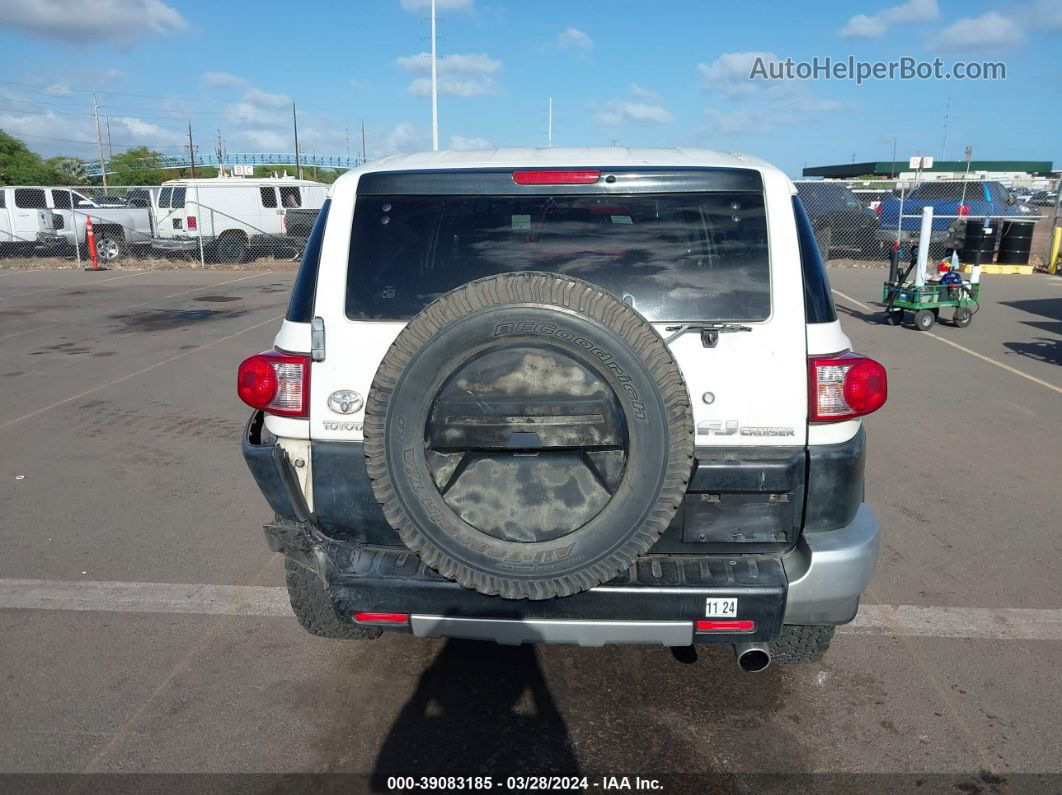 2010 Toyota Fj Cruiser White vin: JTEZU4BF1AK009926