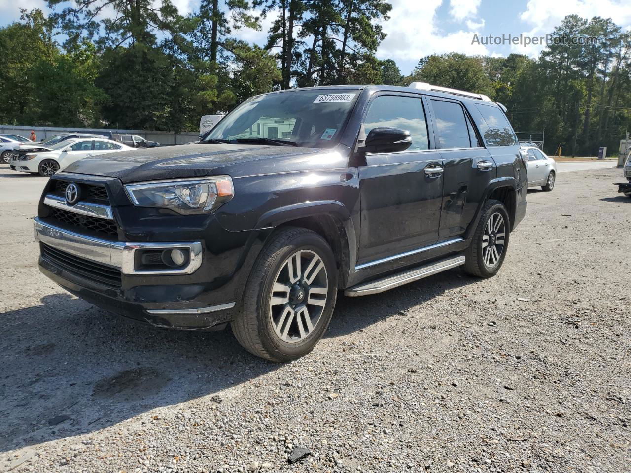 2017 Toyota 4runner Sr5 Черный vin: JTEZU5JR0H5150545