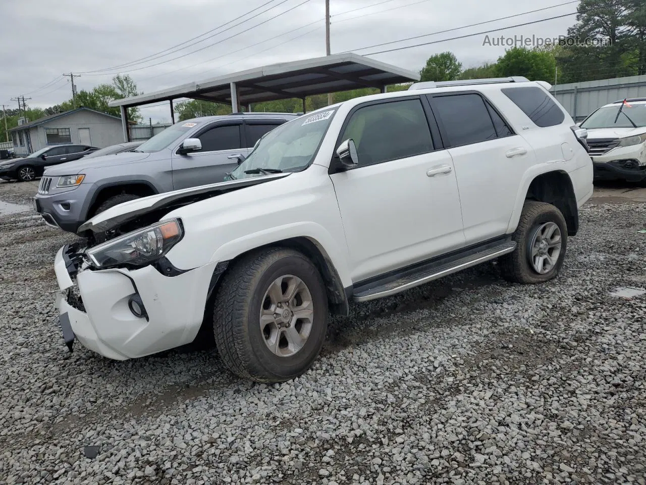 2017 Toyota 4runner Sr5 White vin: JTEZU5JR0H5151176